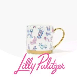 TWO Lilly Pulitzer “Fur-Bulous” mugs